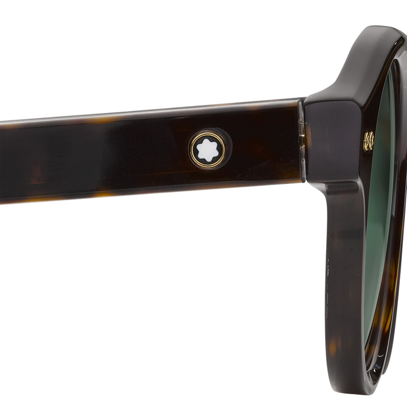 Round Sunglasses with Havana-Colored Acetate Frame 8