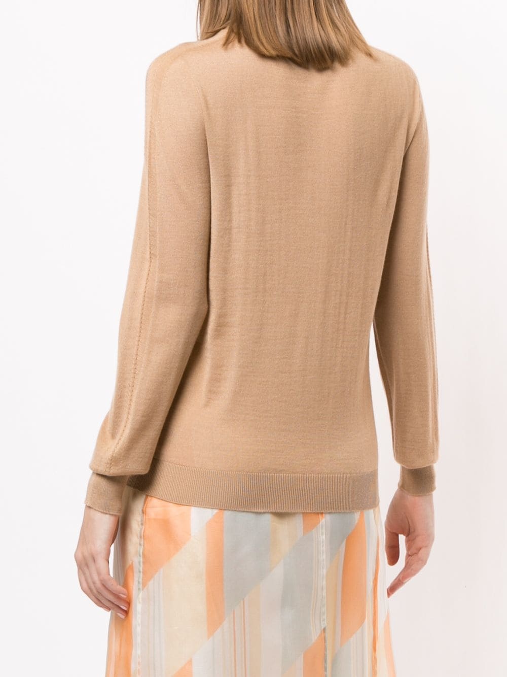 cashmere-silk crew neck jumper - 4