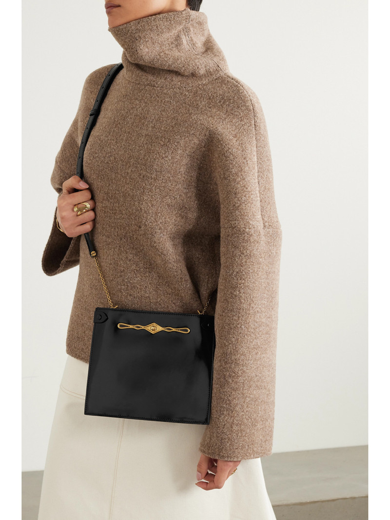 MÉTIER + Fernando Jorge Stowaway Embellished Patent-leather Shoulder Bag outlook