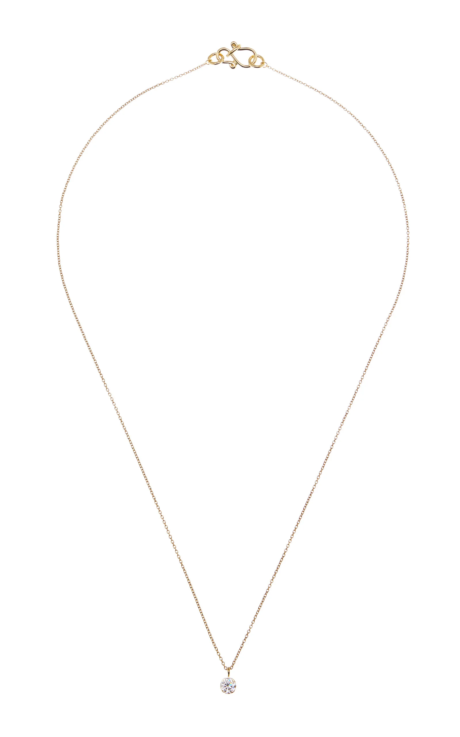 Lily 18K Yellow Gold Diamond Necklace - 1