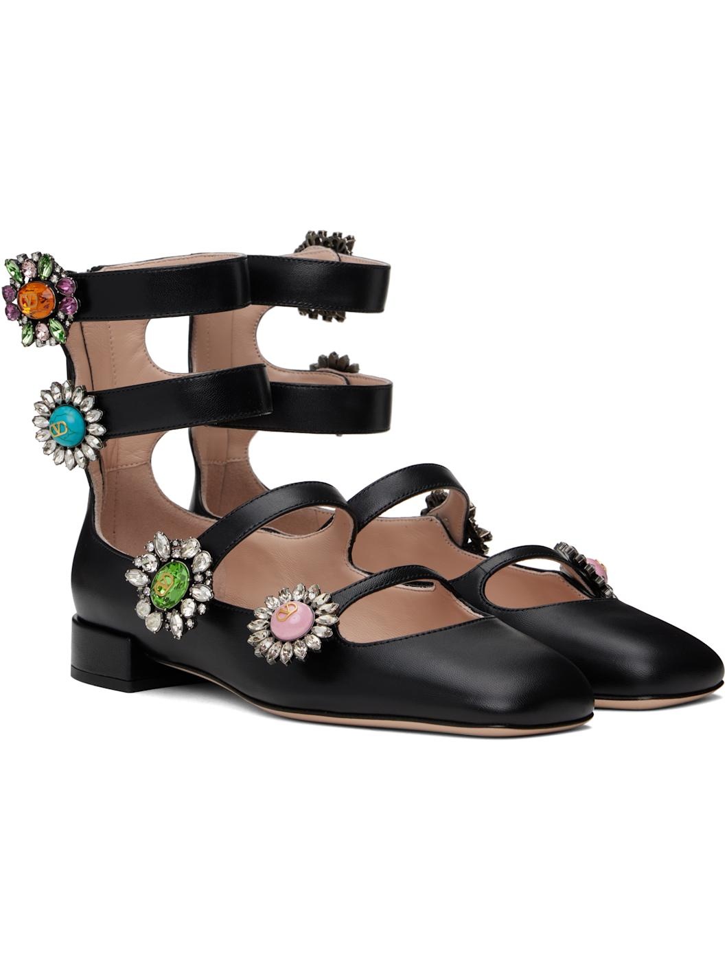 Black Preshoes Ballerina Flats - 4