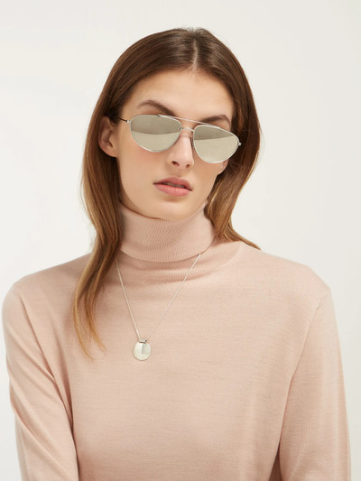 CELINE Mirrored aviator metal sunglasses outlook