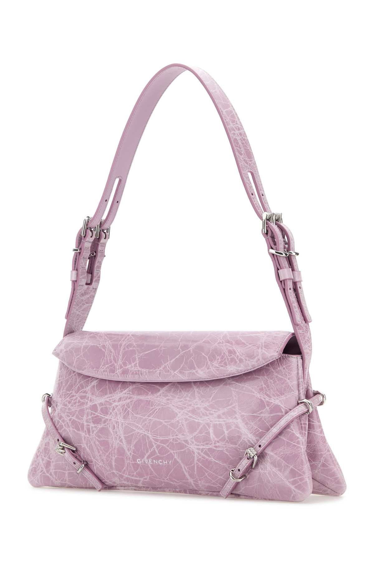 Givenchy Women Lilac Leather Pâ€™Tit Voyou Shoulder Bag - 2