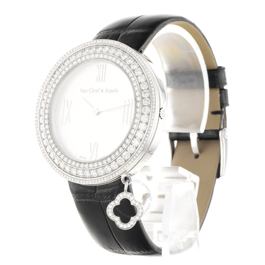 Pre-owned Van Cleef & Arpels Charms Diamond Silver Dial Ladies Watch VCARM95400 - 5