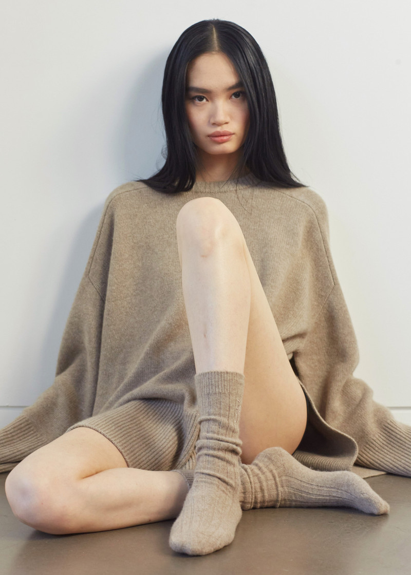 Kairon Cashmere Crewneck Sweater - Beige 10