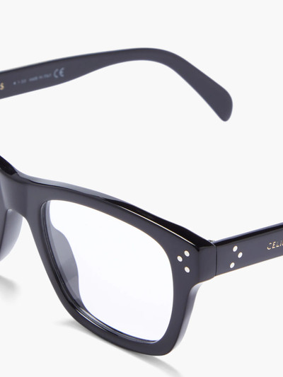 CELINE Rectangle acetate glasses outlook