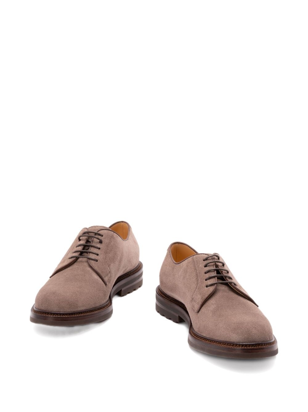 suede lace-up Derby shoes - 2