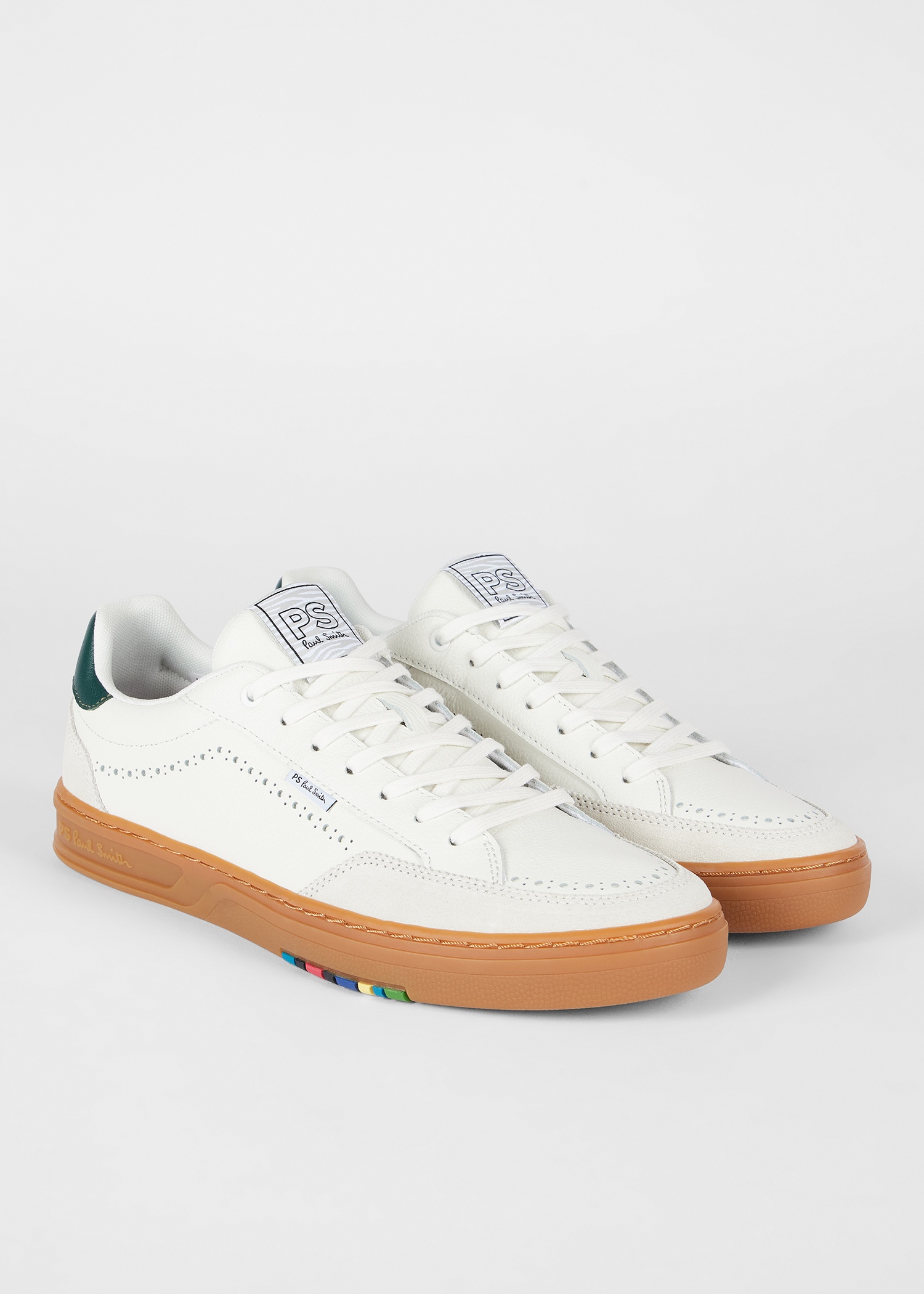 White Leather 'Hillstar' Trainers - 4