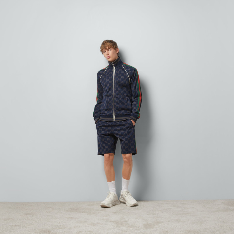 GUCCI GG jersey cotton jogging shorts outlook