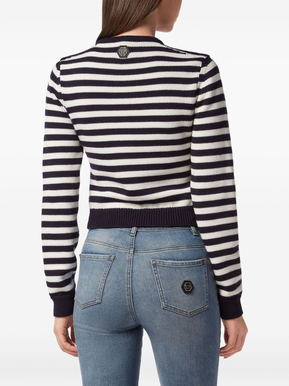 teddy bear-jacquard jumper - 3