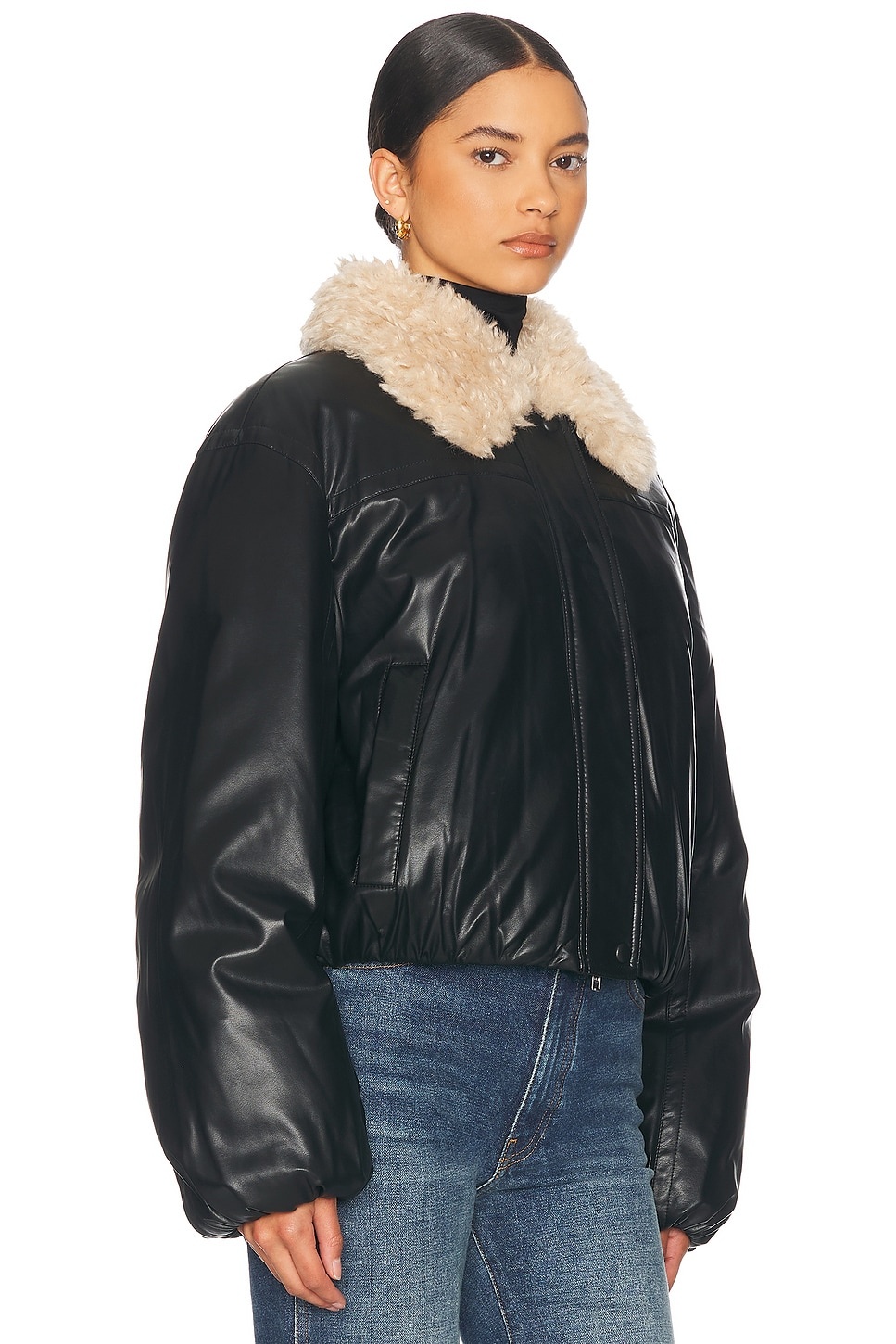 Fran Faux Leather Jacket - 3