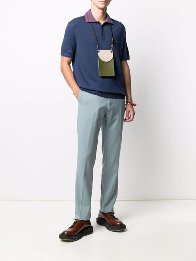 Etro embroidered logo polo shirt outlook