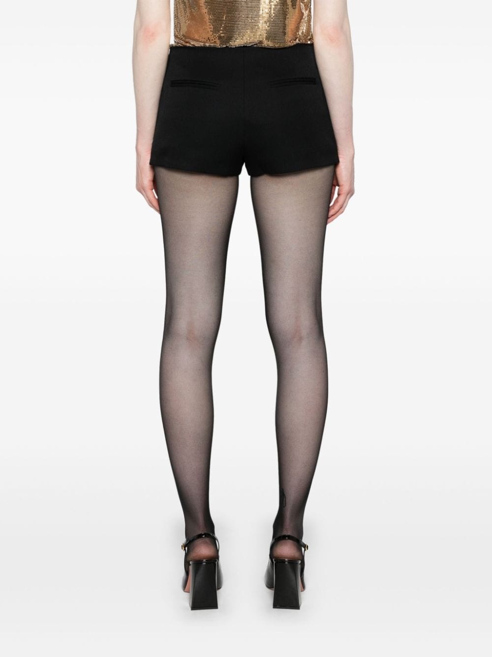 low-rise tailored mini shorts - 4