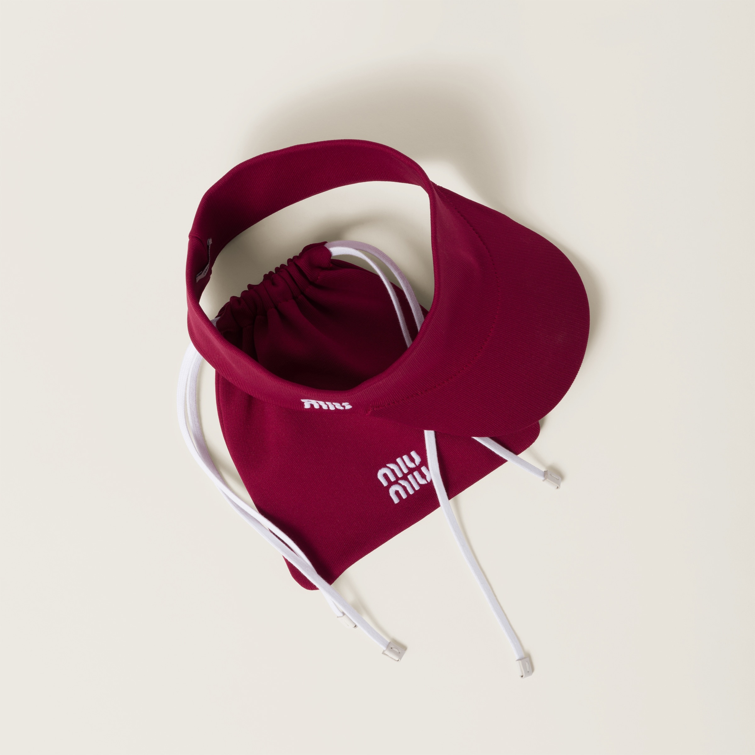 Nylon visor with pouch - 1
