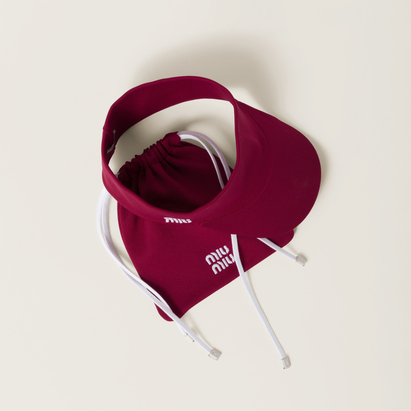 Nylon visor with pouch 1