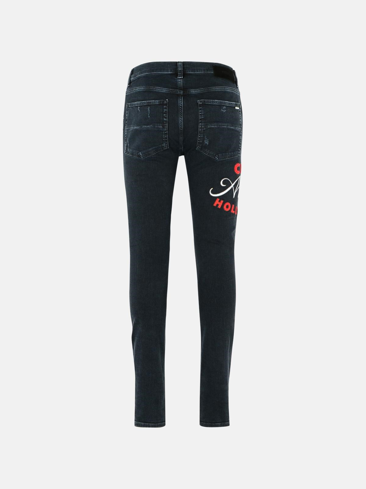 BLACK COTTON JEANS - 3