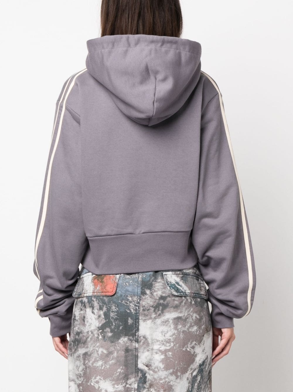 logo-print drawstring hoodie - 4