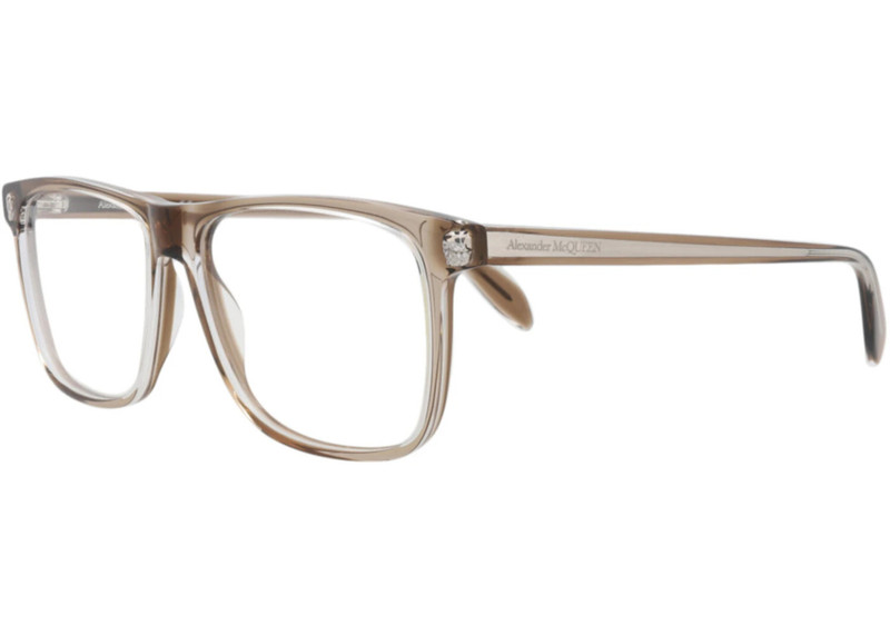 Alexander McQueen Alexander McQueen Square-Frame Acetate Optical Frames Brown Brown (AM0247O-30008655-002) outlook