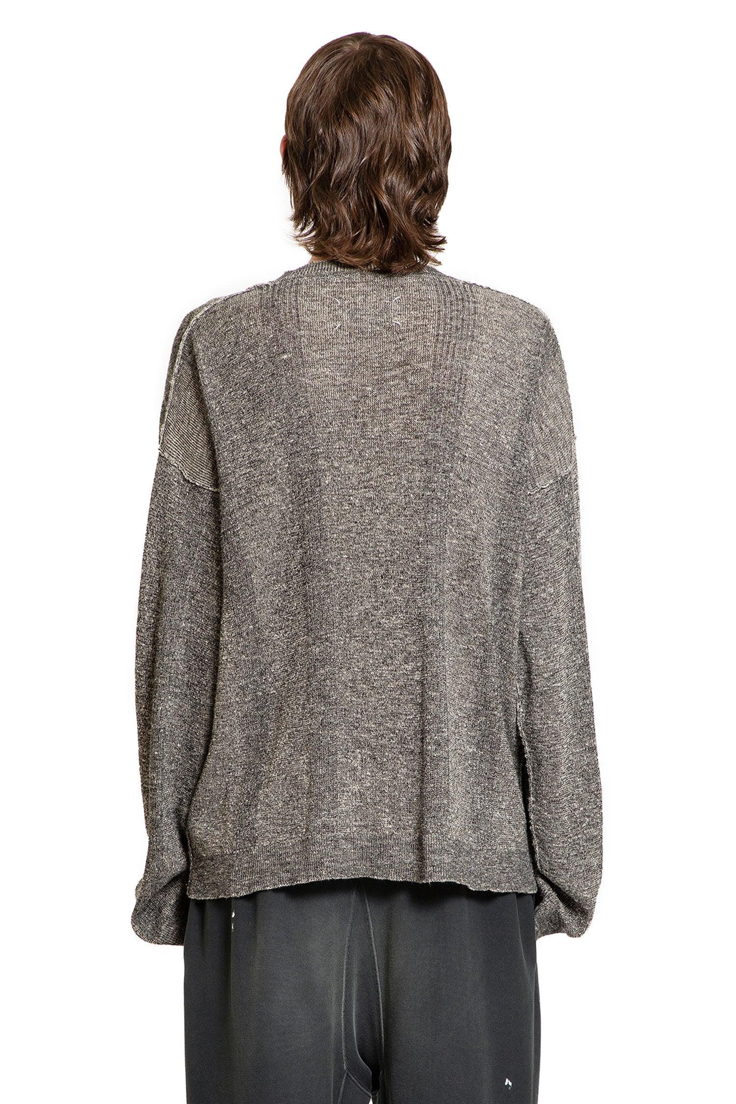 Cotton-Linen-V-Neck-Sweater - 3