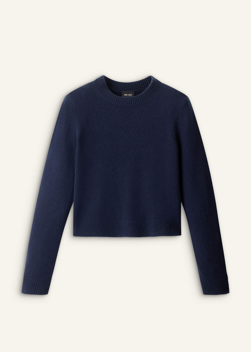 Relaxed Crop Sweater - 1