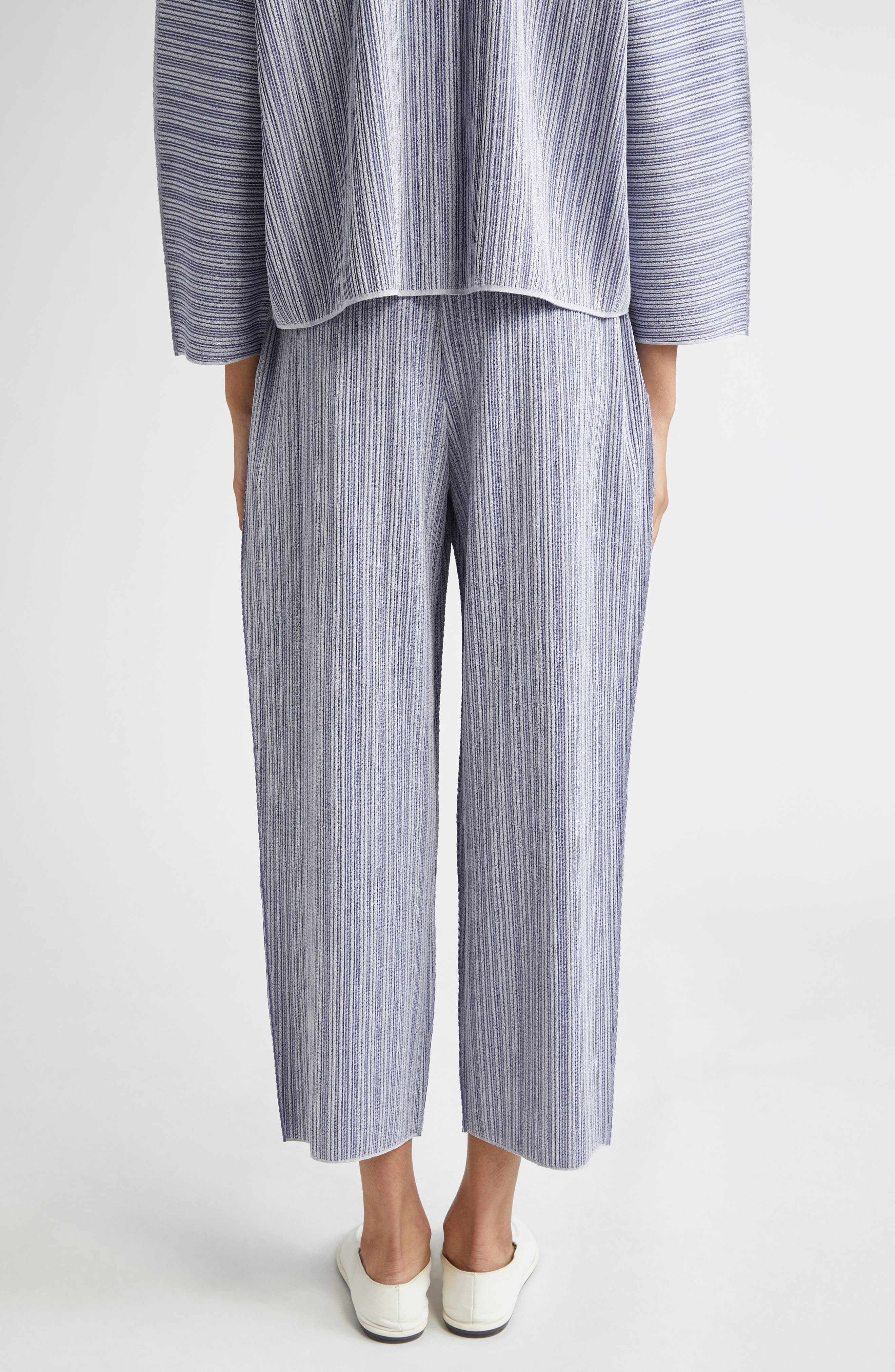 Pleats Please Issey Miyake A-POC Crop Pants in Blue at Nordstrom - 3