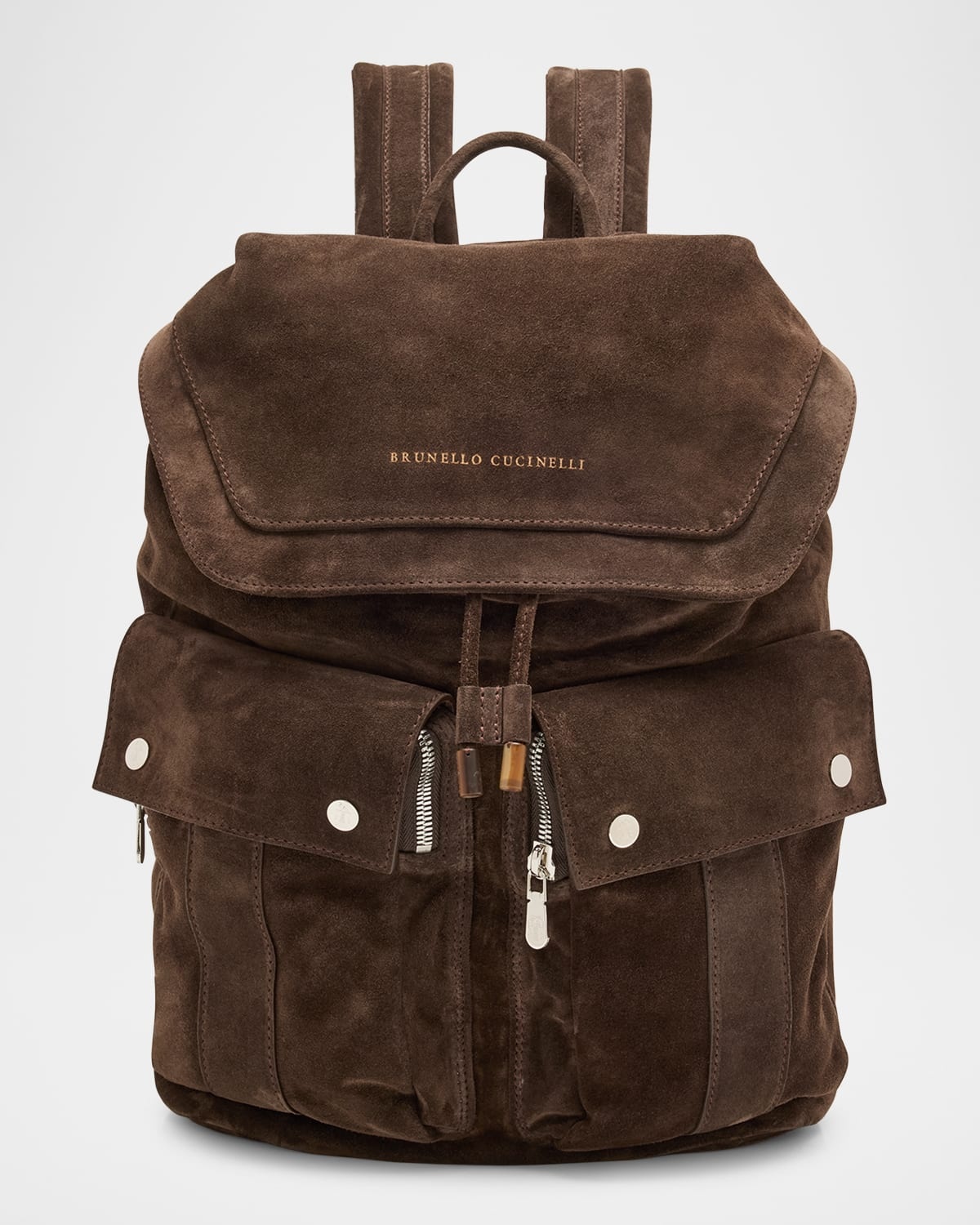 Men's Suede Zaino Leisure Backpack - 1
