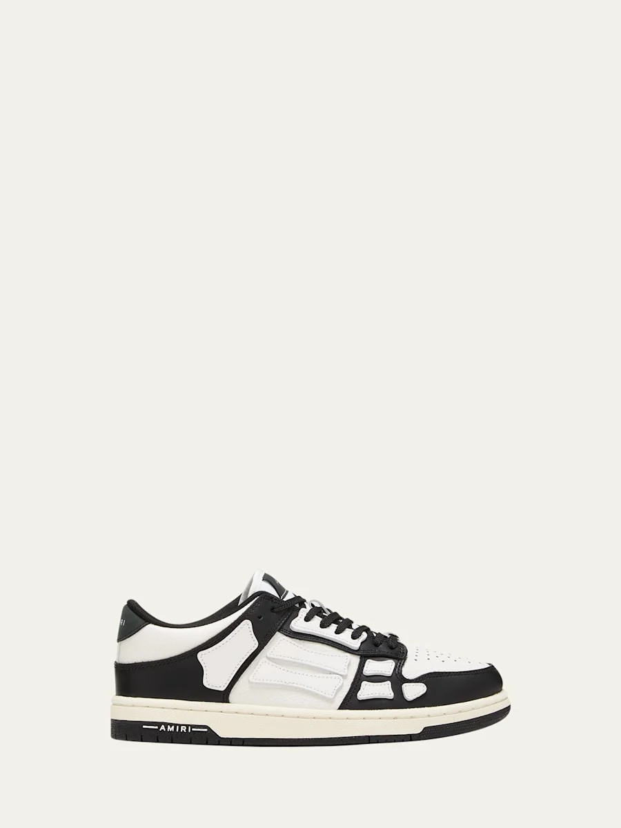 Skel Bicolor Leather Low-Top Sneakers - 1