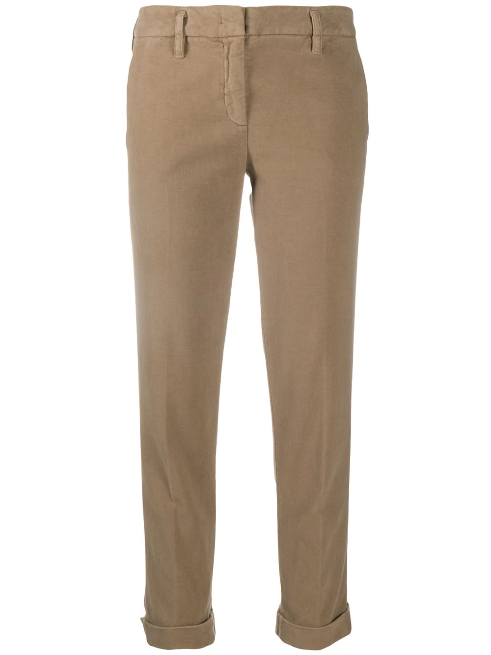 mid-rise tapered-leg trousers - 1