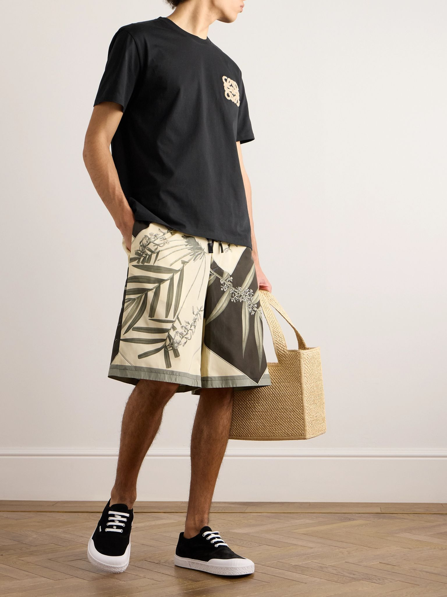 + Paula's Ibiza Logo-Appliquéd Cotton-Jersey T-Shirt Black - 2
