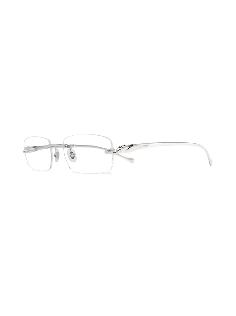 Cartier rimless rectangular-frame glasses outlook