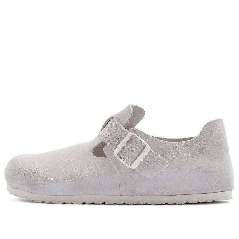 Birkenstock London Suede Leather Narrow Fit 'Antique White' 1024626 1