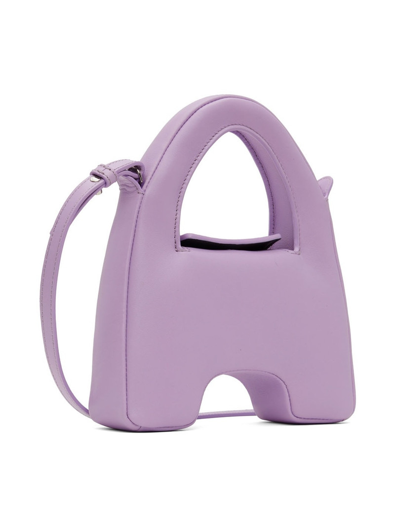 Purple Padded 'A' Shoulder Bag 3