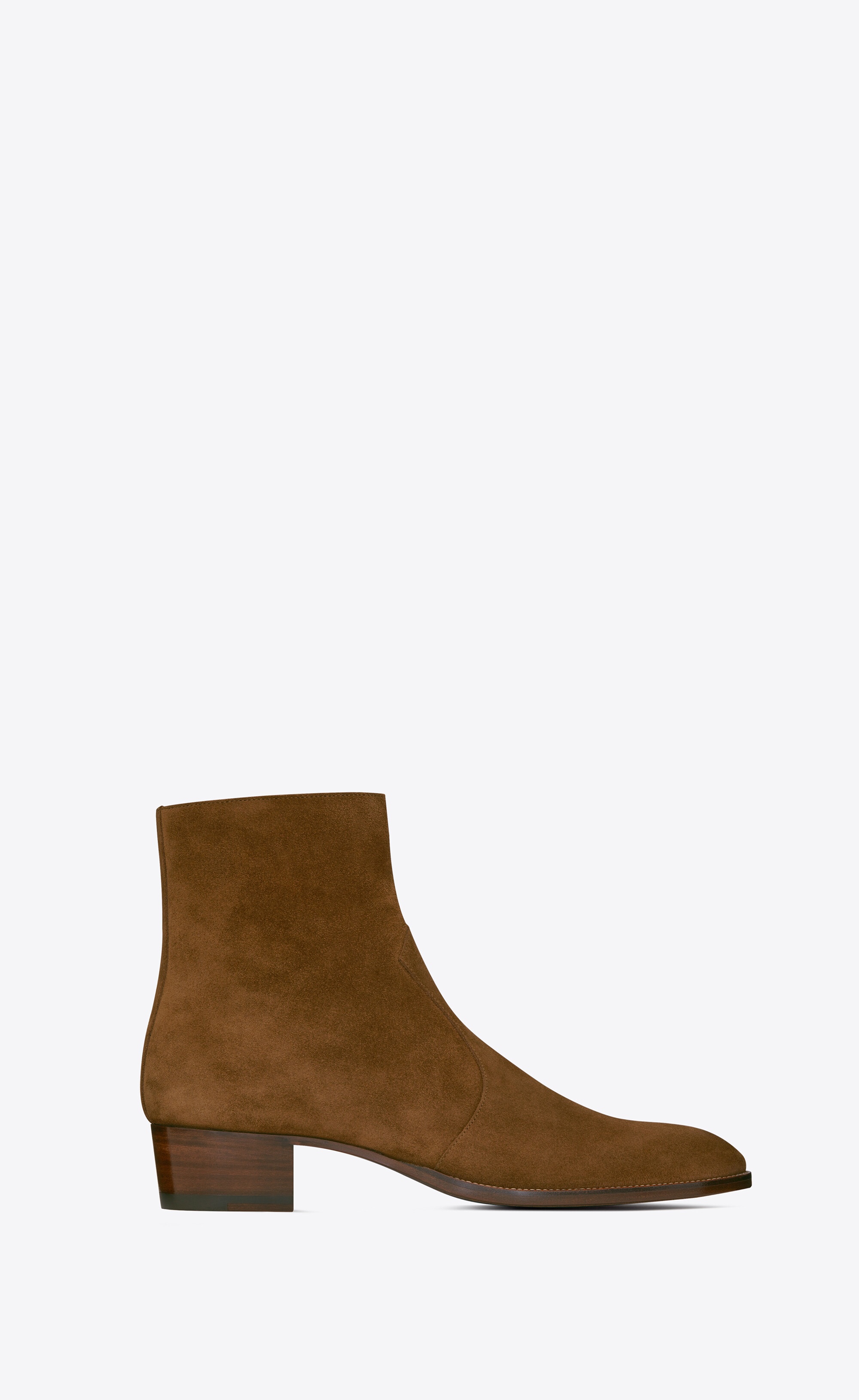 wyatt zipped boots in suede - 1