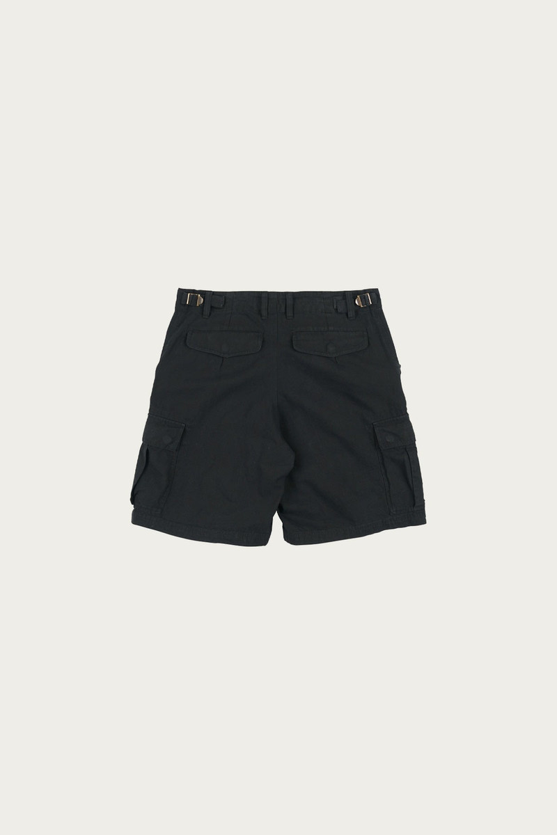 FrizmWORKS Canvas Essential Cargo Shorts - Black outlook