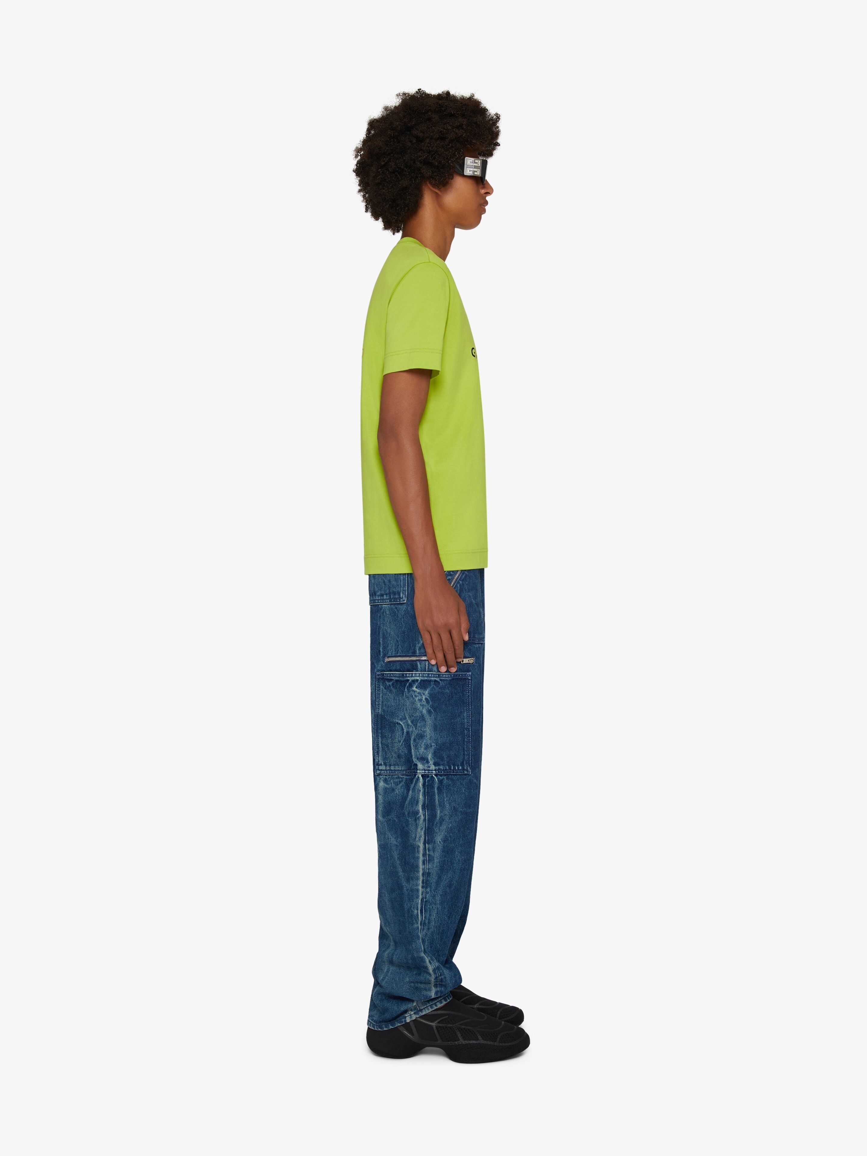 SLIM FIT T-SHIRT IN GIVENCHY REVERSE PRINT - 3