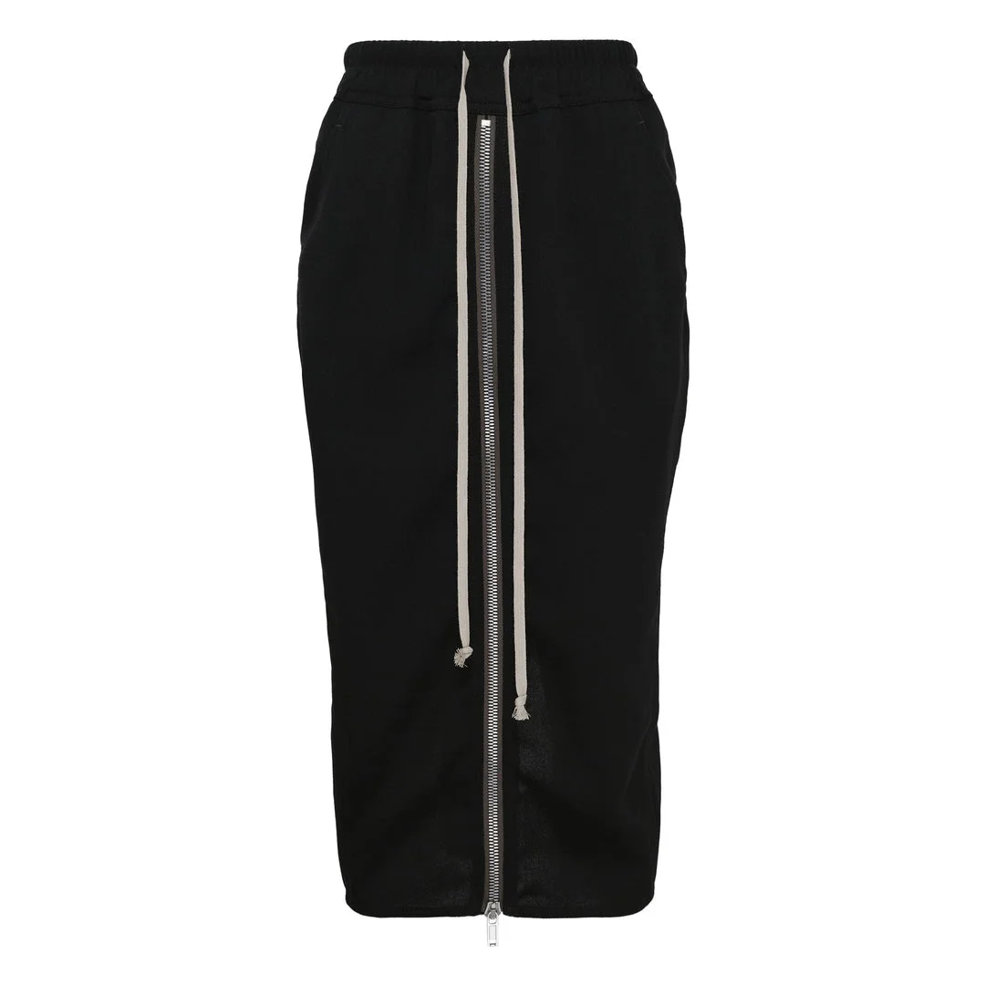 Zipped Short Pillar Twisted Skirt - 1