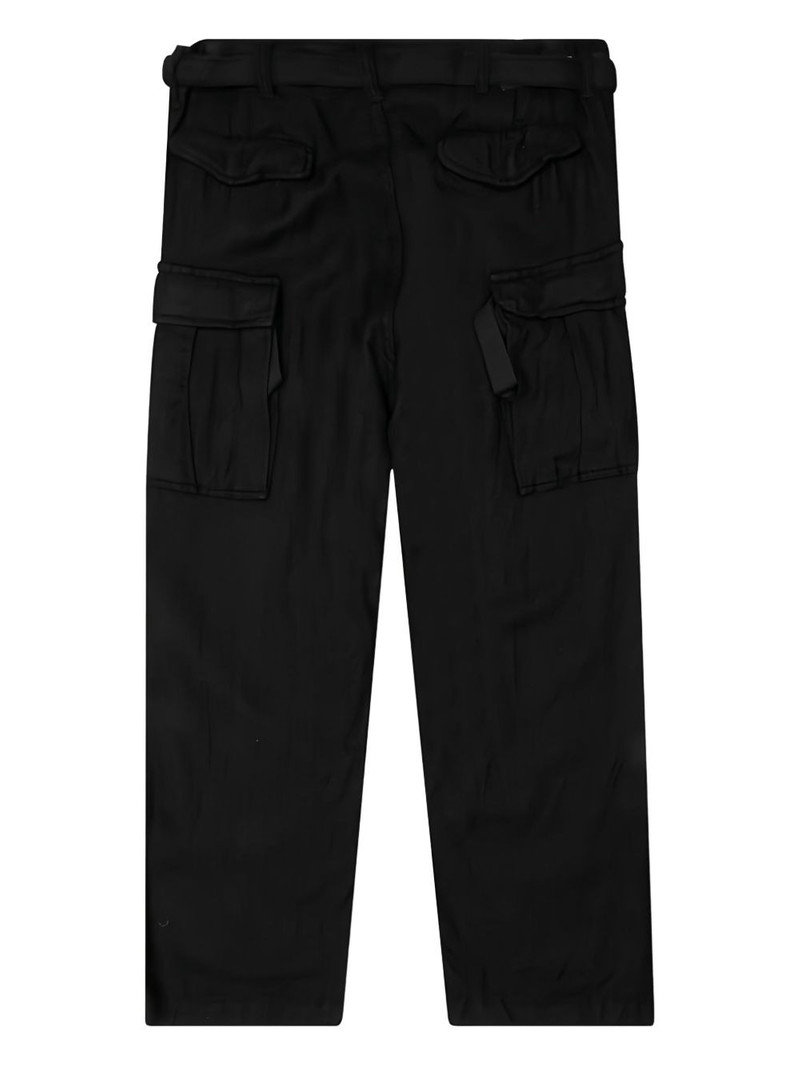sacai belted cargo trousers outlook