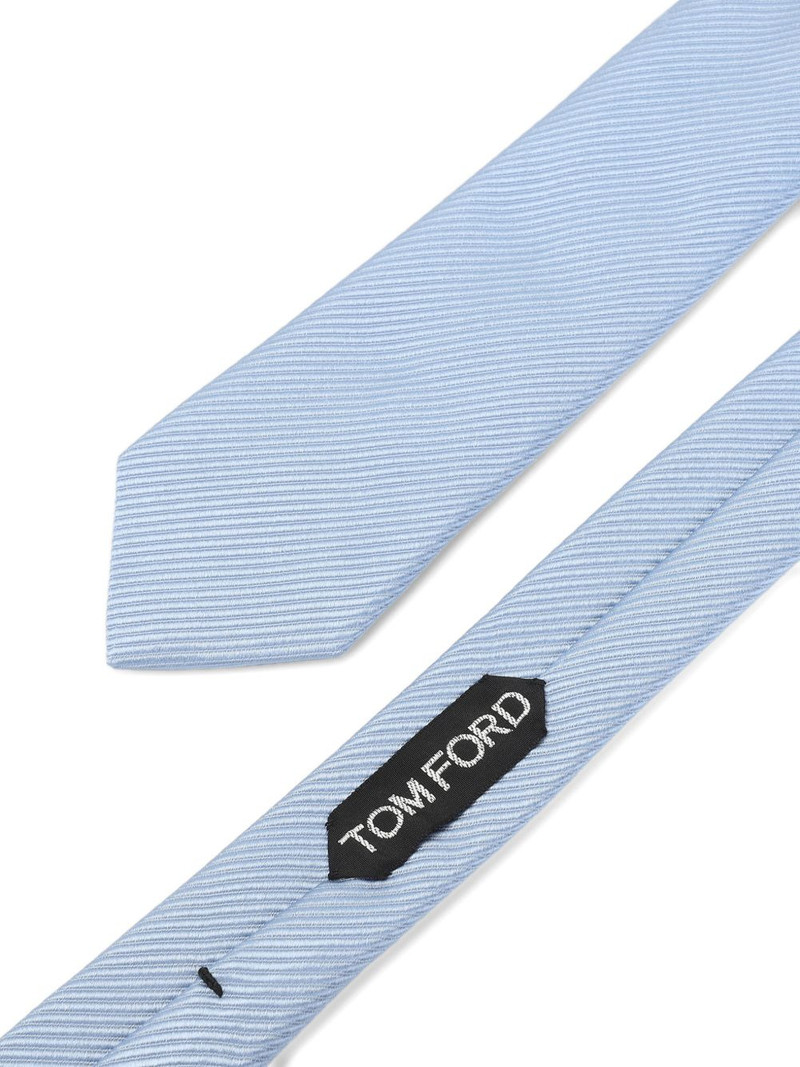 TOM FORD ribbed silk tie outlook