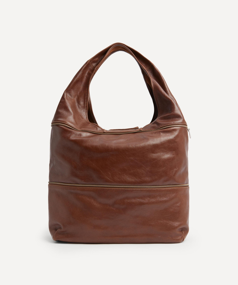 Riba Zip Leather Shoulder Bag 4