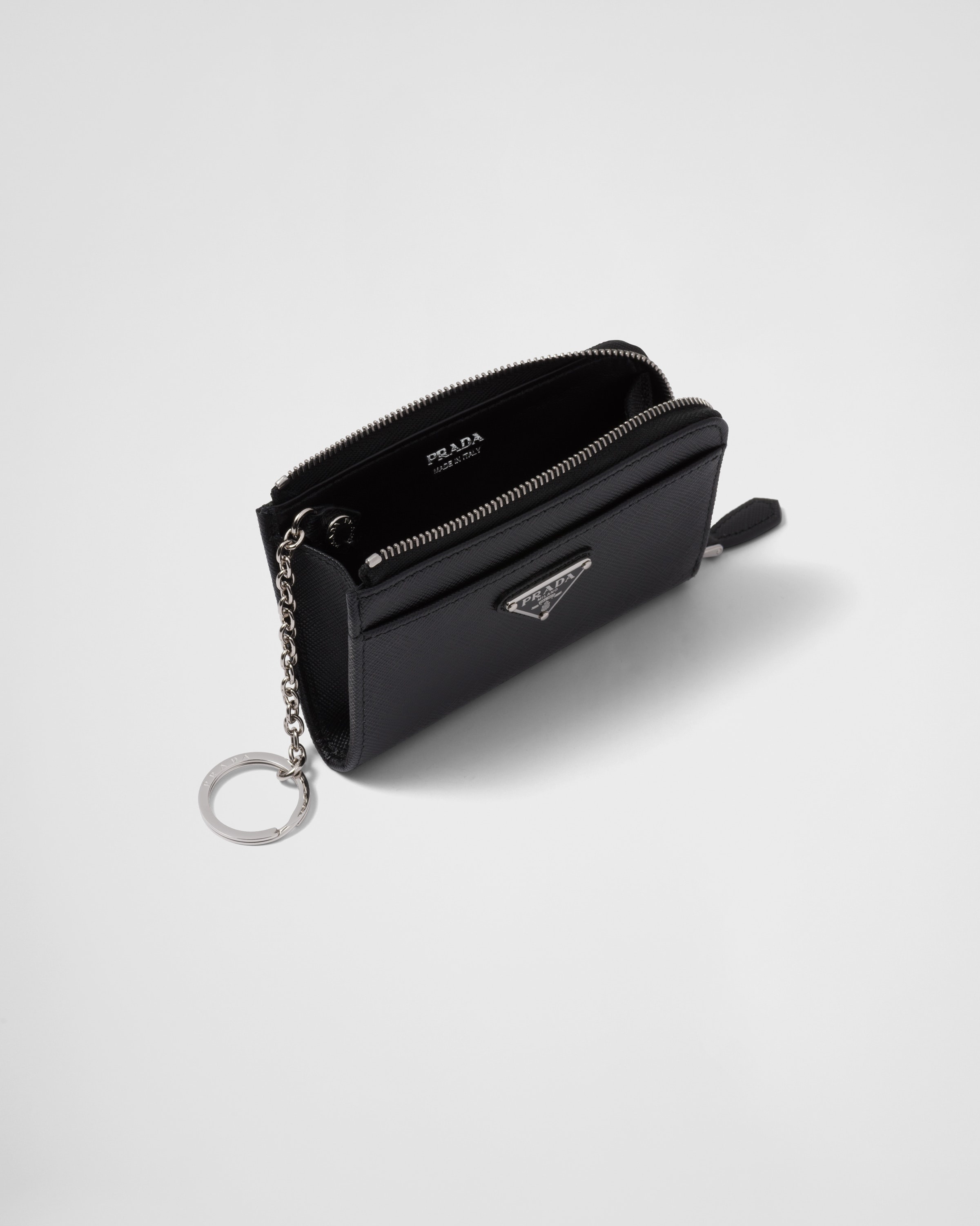 Prada card holder keychain sale