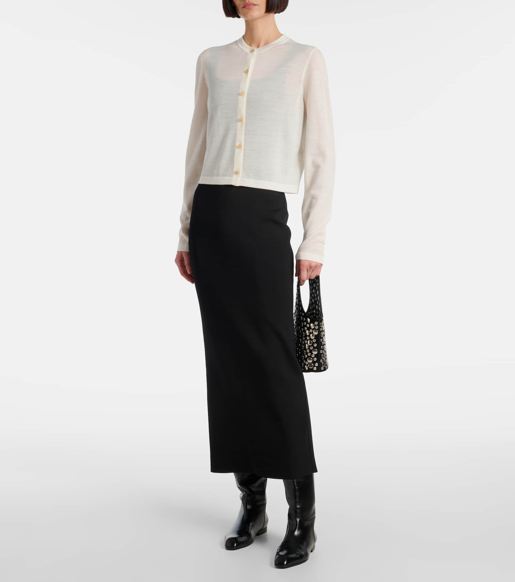 Brieta wool-blend cardigan - 2