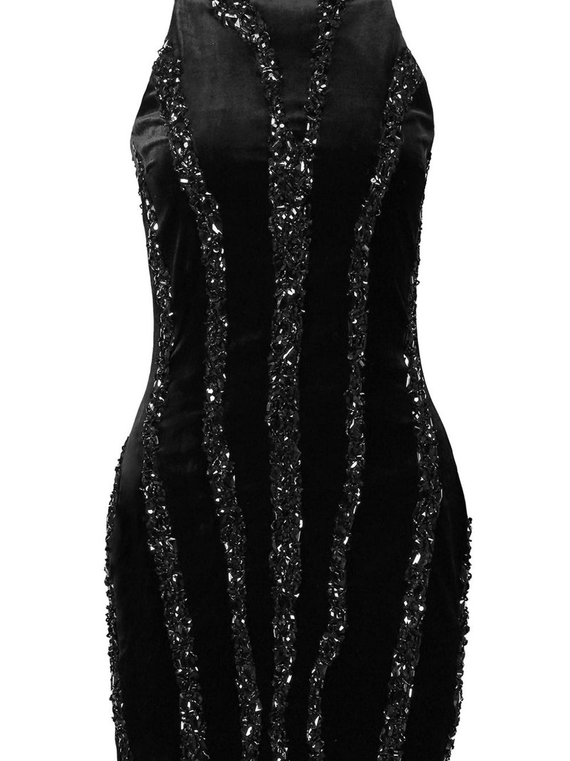 Balmain zebra-pattern mini dress outlook