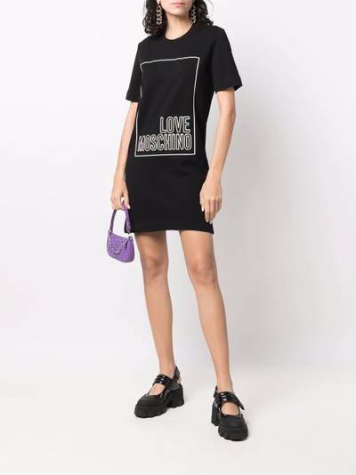 Moschino logo-print T-shirt dress outlook