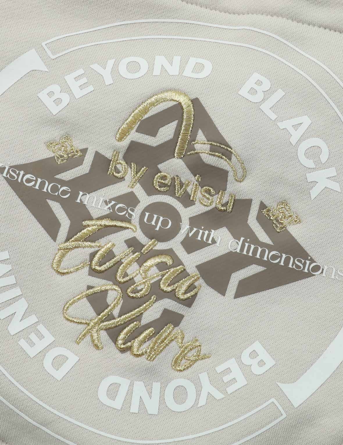 Logo Embroidery and Kamon Print Hoodie - 7