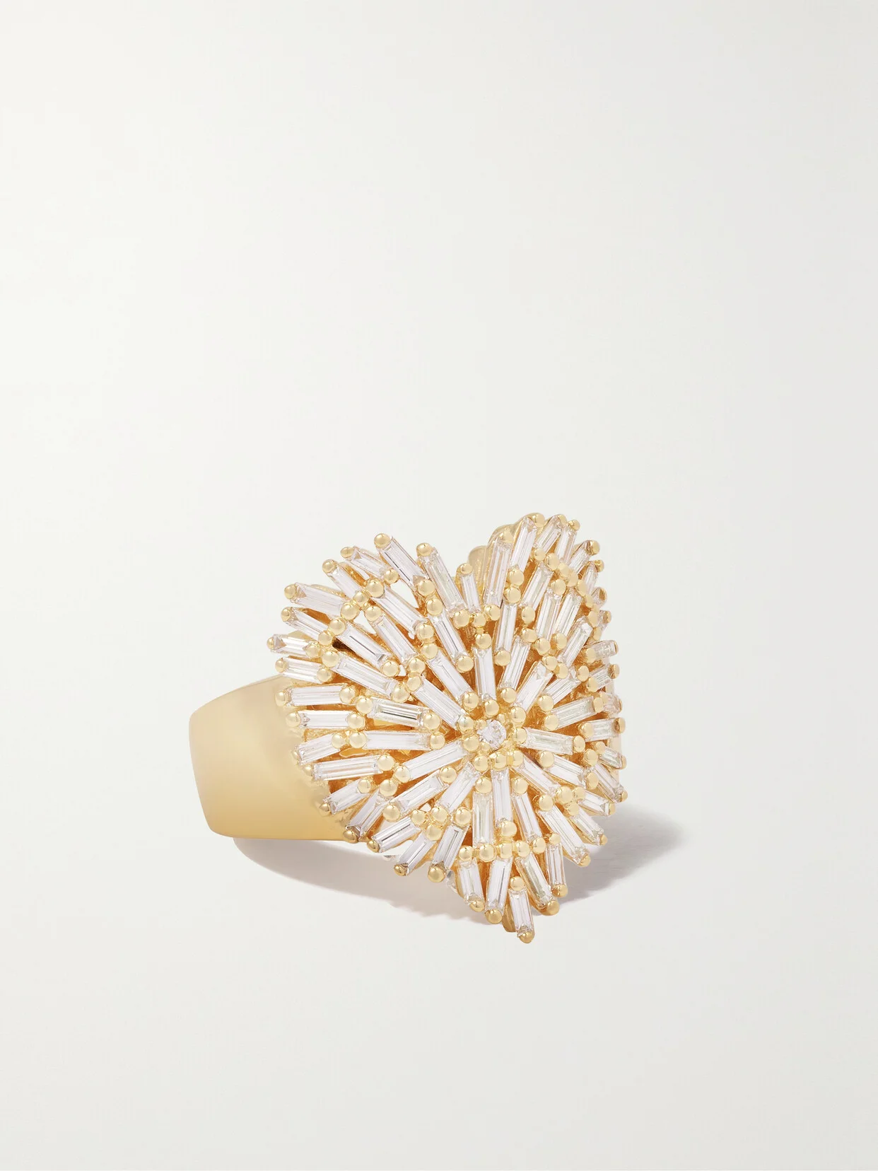 Heart 18-karat Gold Diamond Ring - 1