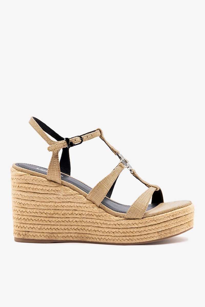 Hana Espadrille Sandal Beige Raffia 1