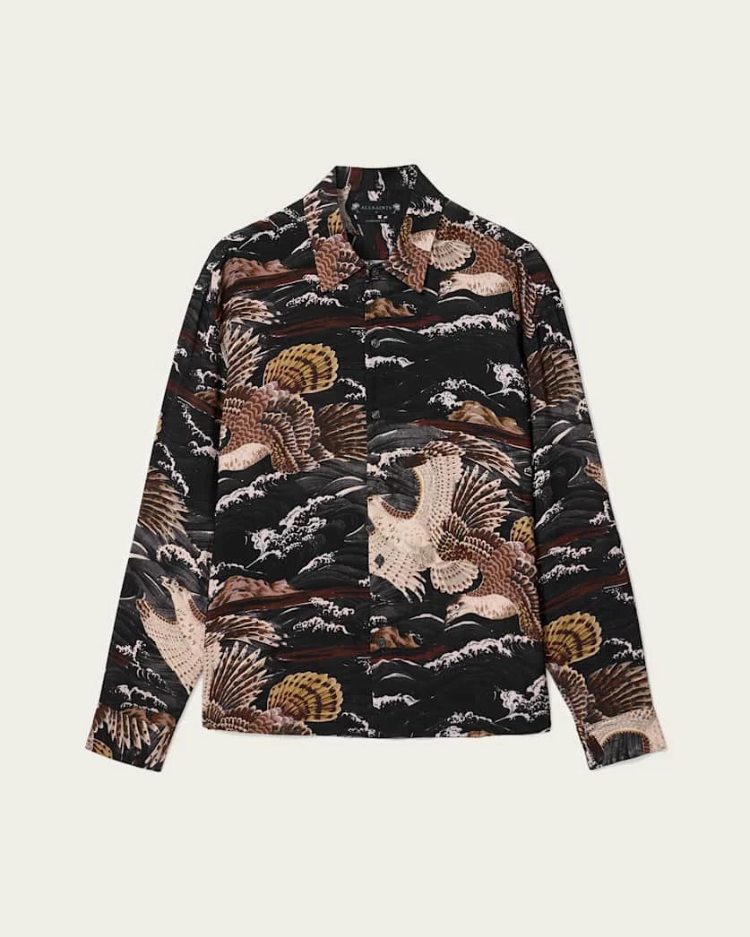 CORSICAN PRINTED OVERSIZED SHIRT - 1