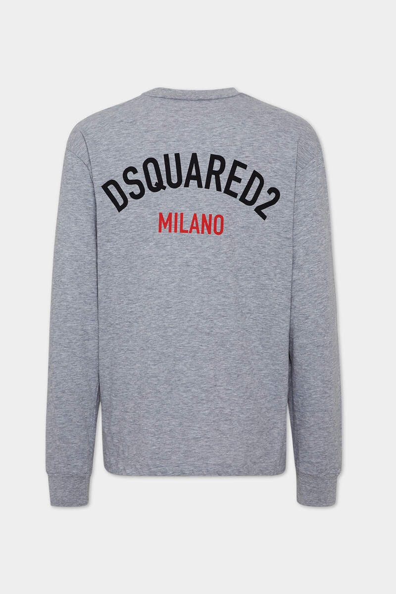 WASH LOOSE FIT D2 MILANO LONG SLEEVE T-SHIRT - 2