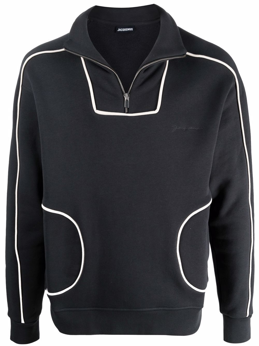 half-zip long-sleeve sweatshirt - 1