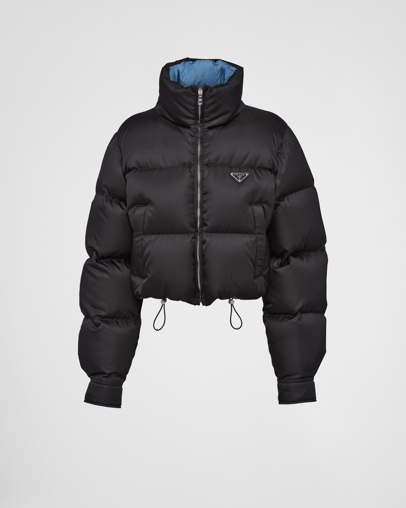 Re-Nylon cropped down jacket 1